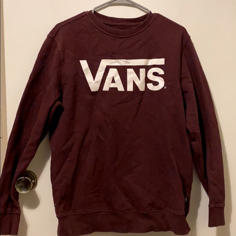 Maroon Vans sweatshirt